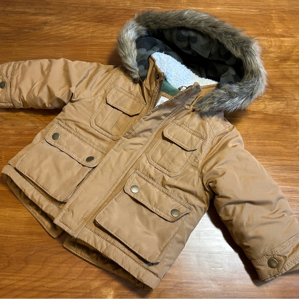 Carter's Winter Coat with Fur Lined Hood